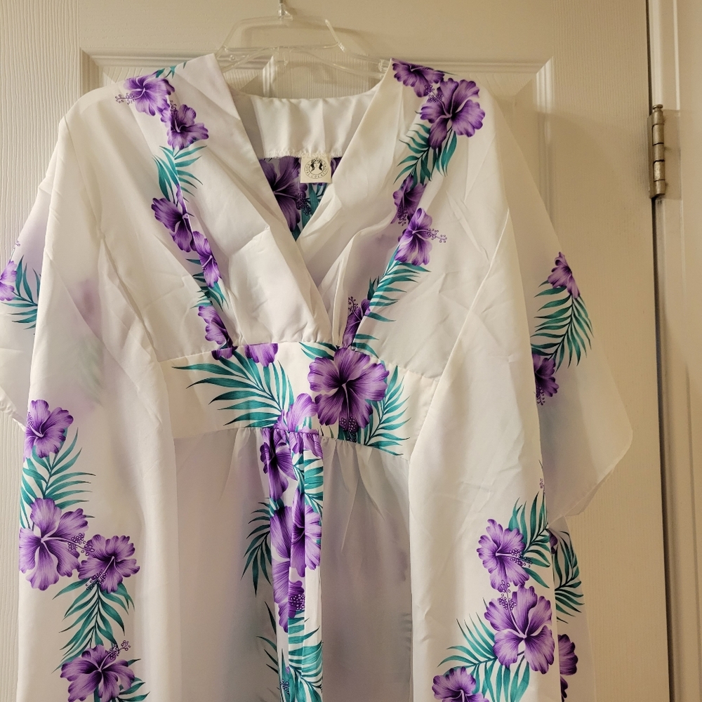 VTG Hawaii Royal Creations Dress Caftan Muumuu ~ OSFM ~ Plus ~ Maternity… - Picture 9 of 16